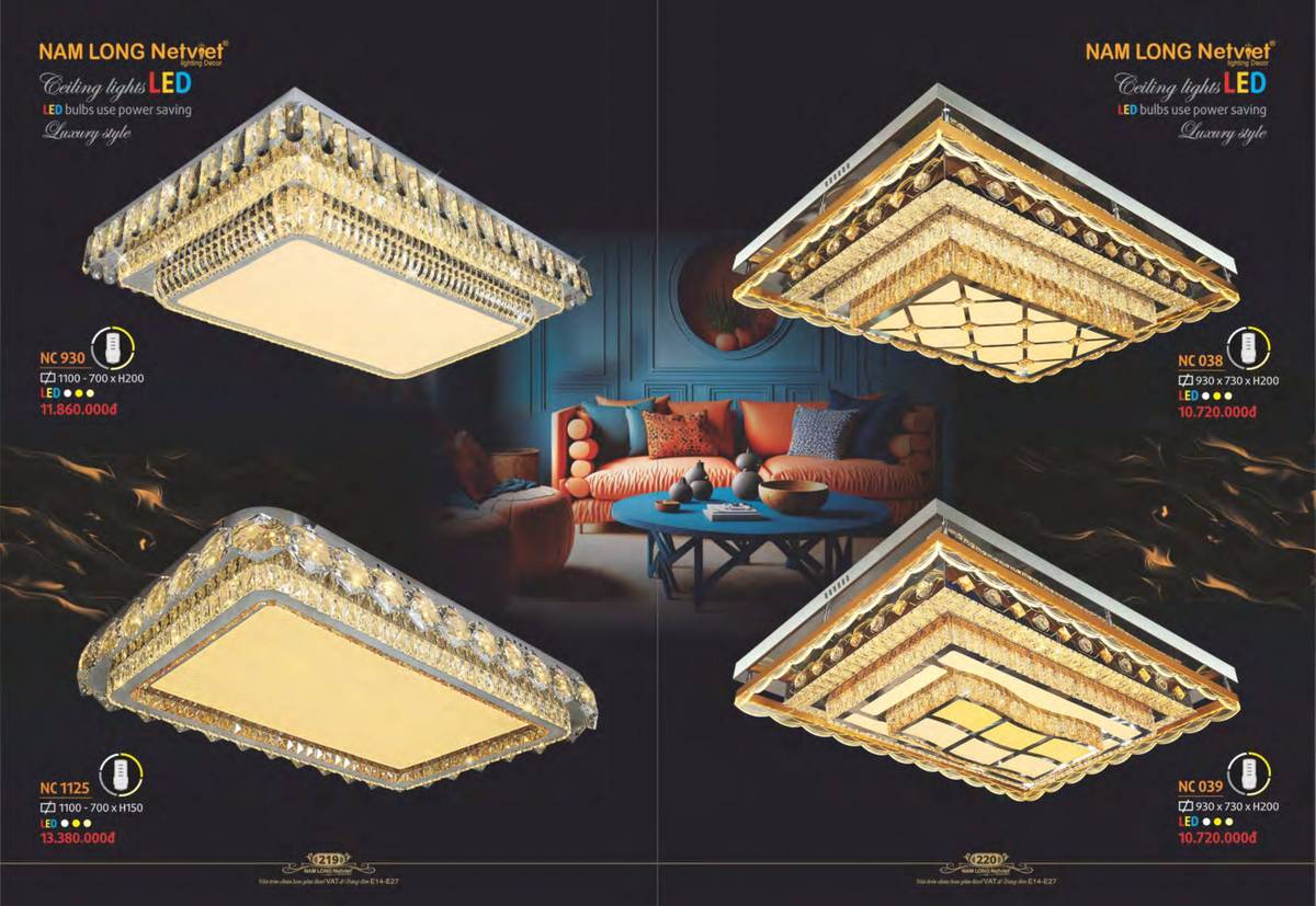 Đèn trang trí NAM LONG Catalogue và Bảng giá tại Bình Dương /Page 4